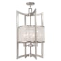 Livex Lighting Grammercy 5 Light Semi-Flush Ceiling Fixture Brushed Nickel