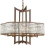 Livex Lighting Grammercy 8 Light 1 Tier Crystal Chandelier Hand Painted Palacial Bronze