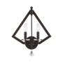 Livex Lighting Diamond 2 Light Double Sconce Bronze