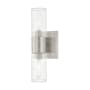 Livex Lighting Midtown 2 Light ADA Compliant Bathroom Sconce Brushed Nickel