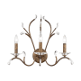 Livex Lighting Serafina 3 Light Candle-Style Sconce Wall Sconce Hand Applied Venetian Golden Bronze
