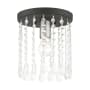 Livex Lighting Elizabeth 8" Wide Flush Mount Ceiling Fixture Black
