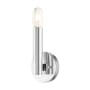 Livex Lighting Copenhagen 9" Tall Wall Sconce Polished Chrome