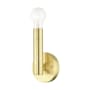 Livex Lighting Copenhagen 9" Tall Wall Sconce Satin Brass