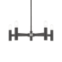 Livex Lighting Copenhagen 5 Light 25" Wide Chandelier Scandinavian Gray