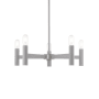 Livex Lighting Copenhagen 5 Light 25" Wide Chandelier Nordic Gray