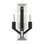Livex Lighting Beckett 2 Light 16" Tall Wall Sconce Brushed Nickel