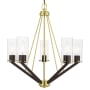 Livex Lighting Beckett 5 Light 26" Wide Commercial Chandelier Satin Brass / Bronze