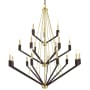 Livex Lighting Beckett 18 Light 44" Wide Chandelier Satin Brass