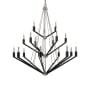 Livex Lighting Beckett 18 Light 44" Wide Chandelier Brushed Nickel / Black