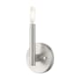 Livex Lighting Copenhagen 8" Tall Wall Sconce Brushed Nickel