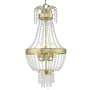 Livex Lighting Valentina 4 Light Foyer Pendant Hand Applied Winter Gold