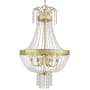 Livex Lighting Valentina 6 Light Foyer Pendant Hand Applied Winter Gold