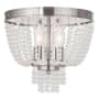 Livex Lighting Valentina 3 Light Flush Mount Ceiling Fixture Brushed Nickel