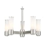 Livex Lighting Weston 5 Light 24" Wide Chandelier with Downlighting Brushed Nickel