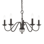 Livex Lighting Windsor 5 Light 24" Wide Taper Candle Chandelier Black