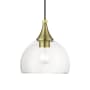 Livex Lighting Glendon 8" Wide Mini Pendant Antique Brass / Polished Brass