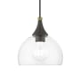 Livex Lighting Glendon 8" Wide Mini Pendant Bronze / Antique Brass