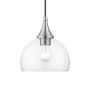 Livex Lighting Glendon 8" Wide Mini Pendant Brushed Nickel / Polished Chrome