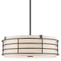 Livex Lighting Blanchard 4 Light 20" Wide Drum Chandelier English Bronze