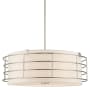 Livex Lighting Blanchard 5 Light 23" Wide Drum Chandelier Brushed Nickel
