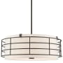 Livex Lighting Blanchard 5 Light 23" Wide Drum Chandelier English Bronze