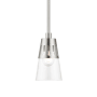 Livex Lighting Bennington 5" Wide Mini Pendant Brushed Nickel