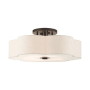 Livex Lighting Solstice 6 Light 28" Wide Semi-Flush Ceiling Fixture English Bronze