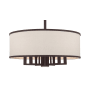 Livex Lighting Park Ridge 7 Light 24" Wide Drum Chandelier Bronze