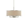 Livex Lighting Park Ridge 7 Light 24" Wide Drum Chandelier Brushed Nickel