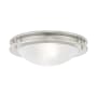 Livex Lighting Ariel 2 Light Flush Mount Ceiling Fixture Brushed Nickel