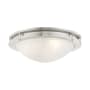 Livex Lighting Ariel 3 Light Flush Mount Ceiling Fixture Brushed Nickel