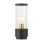 Livex Lighting Atlantic 12" Tall Post Light Bronze / Antique Gold