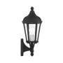 Livex Lighting Morgan Single Light 14-1/4" Tall Outdoor Wall Sconce with Glass Panel Shades Textured Black