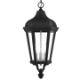 Livex Lighting Morgan 3 Light 11" Wide Pendant with Glass Panel Shades Textured Black