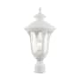 Livex Lighting Oxford 19" Tall Outdoor Single Head Post Light Textured White