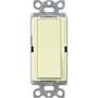 Lutron Claro Single Pole Designer Switch with Locator Light Almond