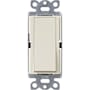Lutron Claro 120 Volt 15 Ampere 3-Way Designer Switch with Locator Light Light Almond