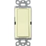 Lutron Claro 120 Volt 15 Ampere 4-Way Designer Switch with Locator Light Almond