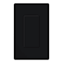 Lutron Claro Designer Blank Insert Black