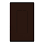 Lutron Claro Designer Blank Insert Brown