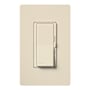 Lutron Diva 450 Watt 120 Volt 3-Way Magnetic Low Voltage Preset Dimmer with Locator Light Light Almond