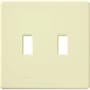 Lutron Fassada Two-Gang wall plate Almond