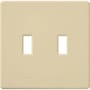 Lutron Fassada Two-Gang wall plate Ivory