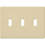 Lutron Fassada Three-Gang wall plate Ivory