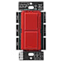 Lutron Maestro LED+ Dual Dimmer and Switch, 75W LED Bulbs, Single Pole Hot