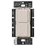 Lutron Maestro LED+ Dual Dimmer and Switch, 75W LED Bulbs, Single Pole Taupe