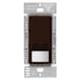 Lutron Maestro Dual-Tech Motion Sensor Switch, Vacancy Only, 6A, 120-277V, Single Pole, Ground or Neutral Required Brown