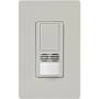 Lutron Maestro Dual-Tech Motion Sensor Switch, Vacancy Only, 6A, 120-277V, Single Pole, Ground or Neutral Required Palladium