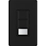 Lutron Maestro Partial-On Dual Circuit Motion Sensor Switch, 6A Light, 120-277V, Single Pole, Ground or Neutral Required Midnight